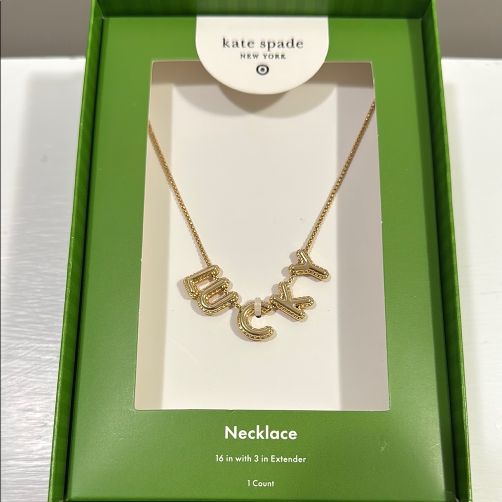 Kate Spade Gold Lucky Necklace